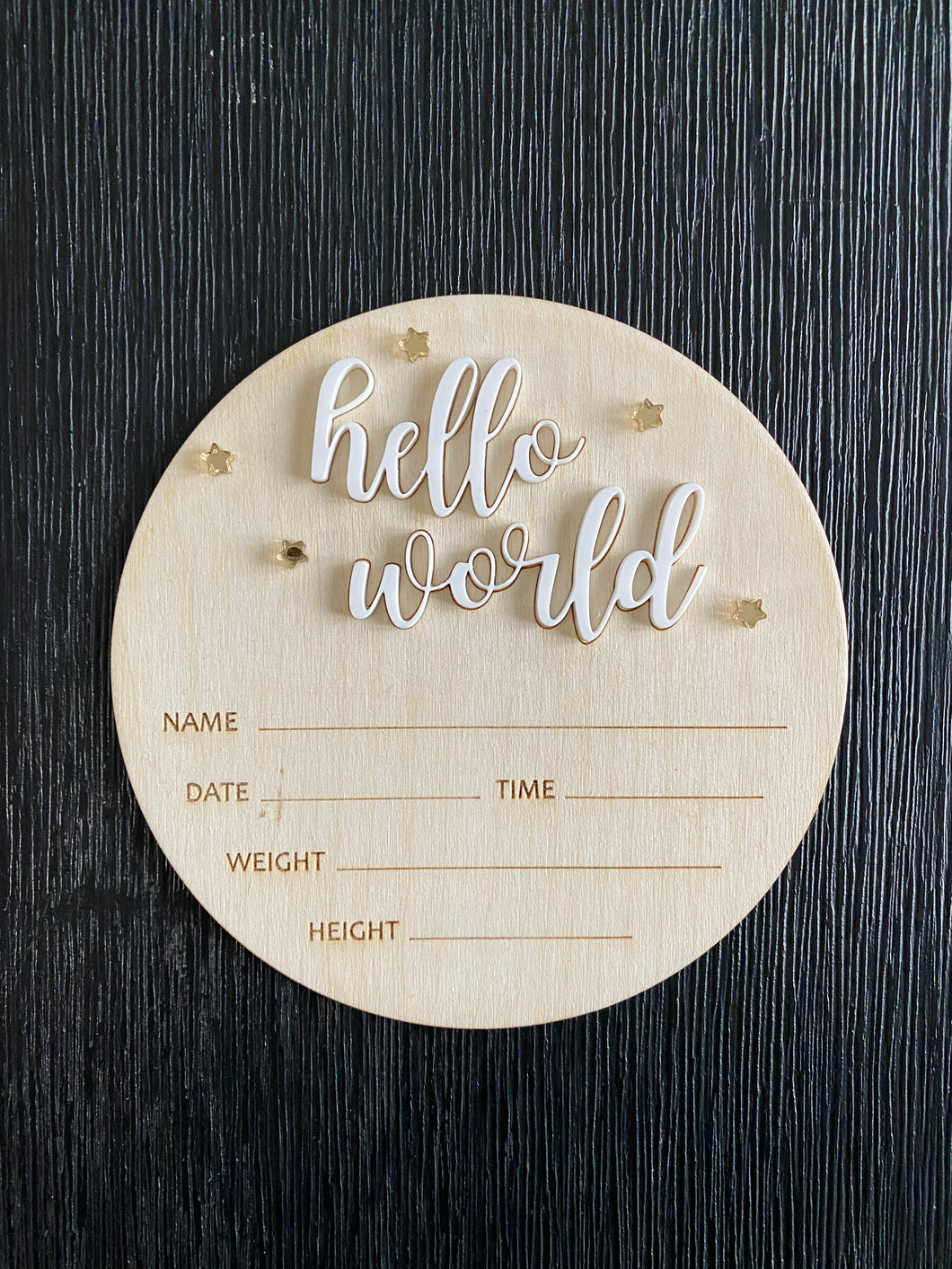 Announcement Birth Plaque