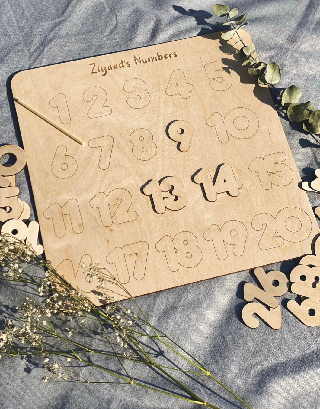 Wooden Number Puzzle